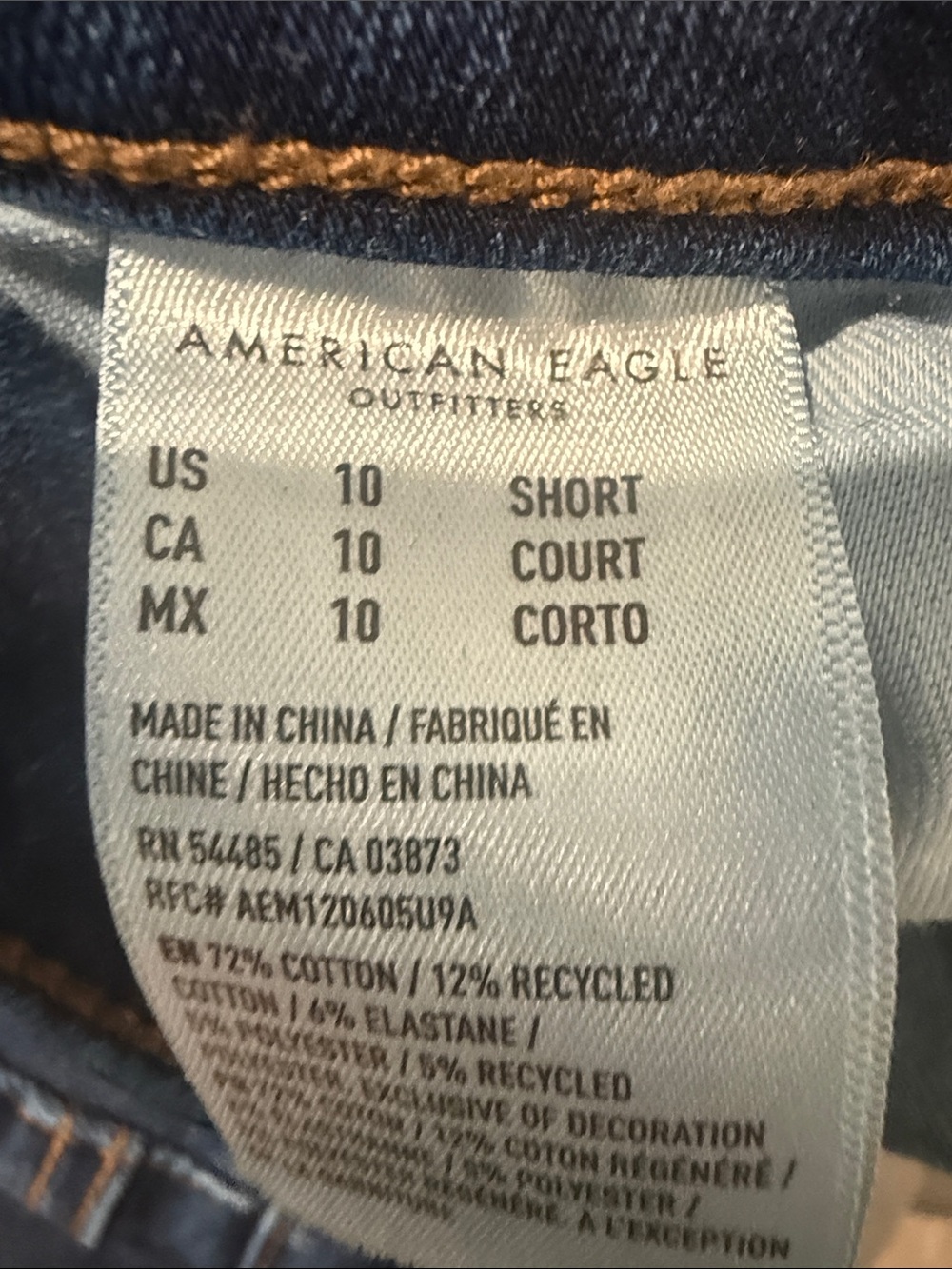 American Eagle Outfitters Navy High-Rise Skinny Jeans - Picture 4 of 5